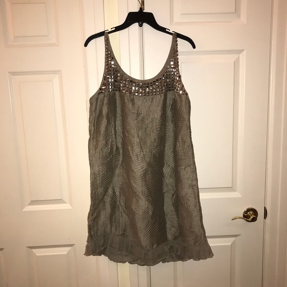 Alice and Olivia Grey Beaded Dress - Picture 5 of 5